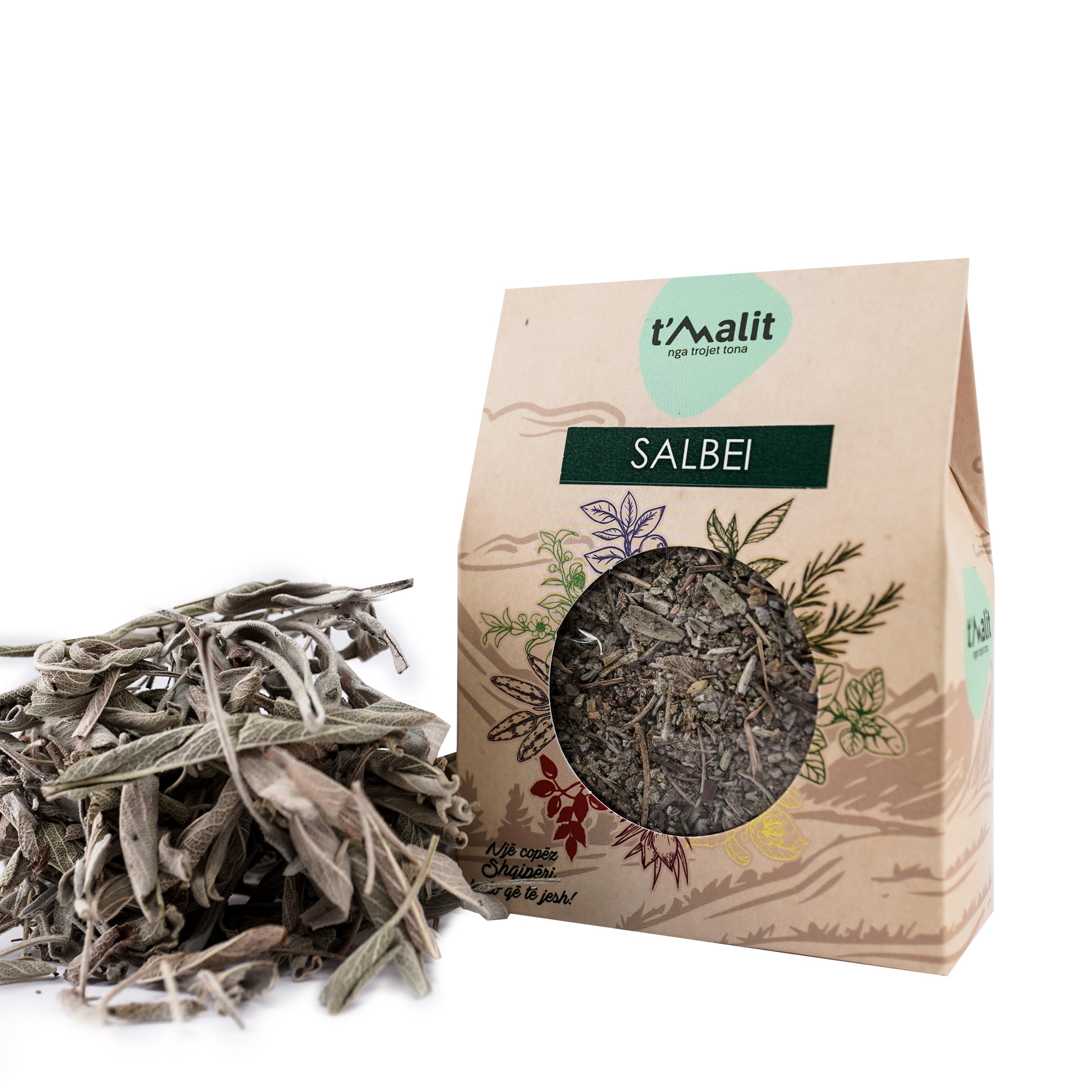 Sage Tea t'Malit- 45g - Gathered in Albania - Trojetona