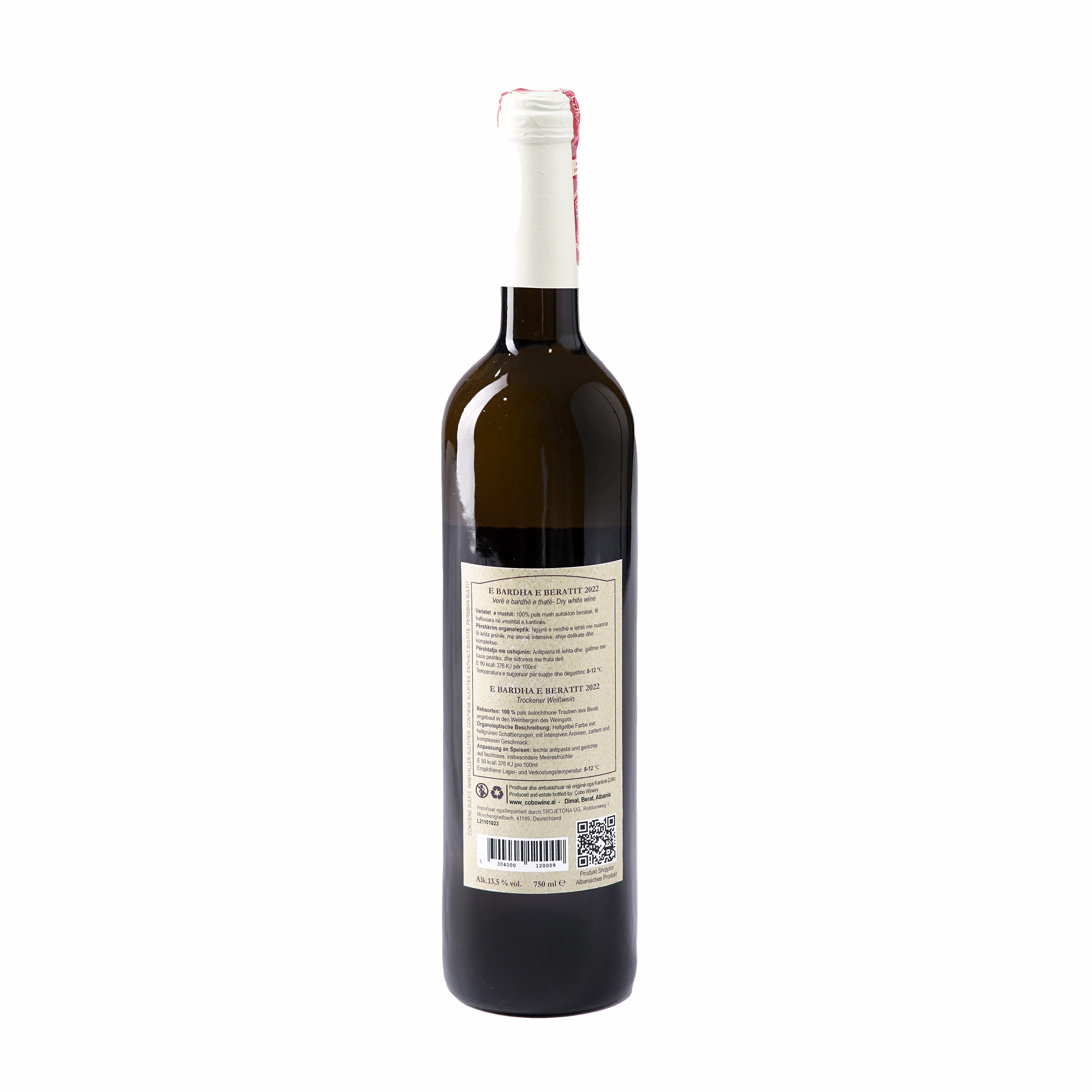 Albanian white wine "The White of Berat" (PULS) ÇOBO - 750ml