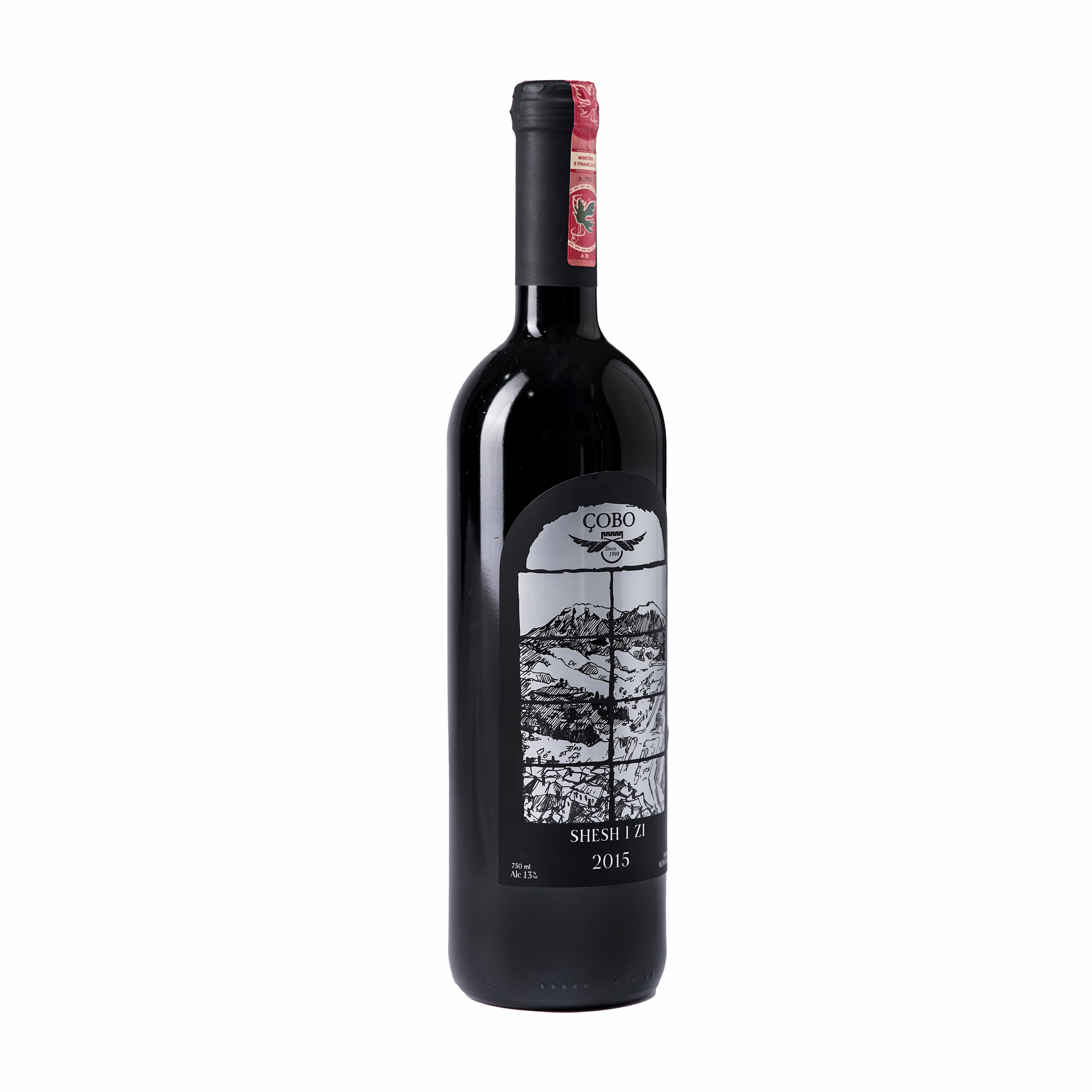 Albanian red wine "Shesh i Zi" 2015 ÇOBO - 750ml