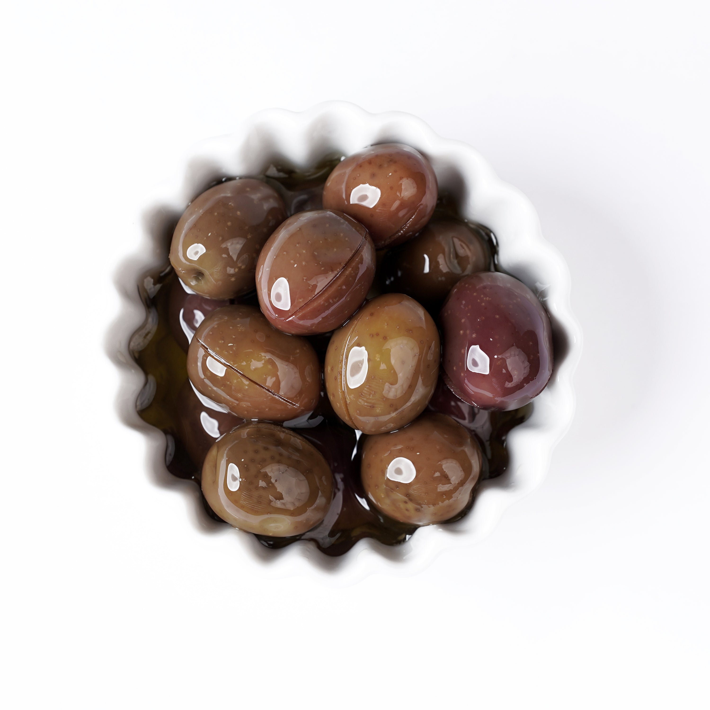 Berati-Oliven in Zaimi-Olivenöl – 300 g - Albanische Oliven