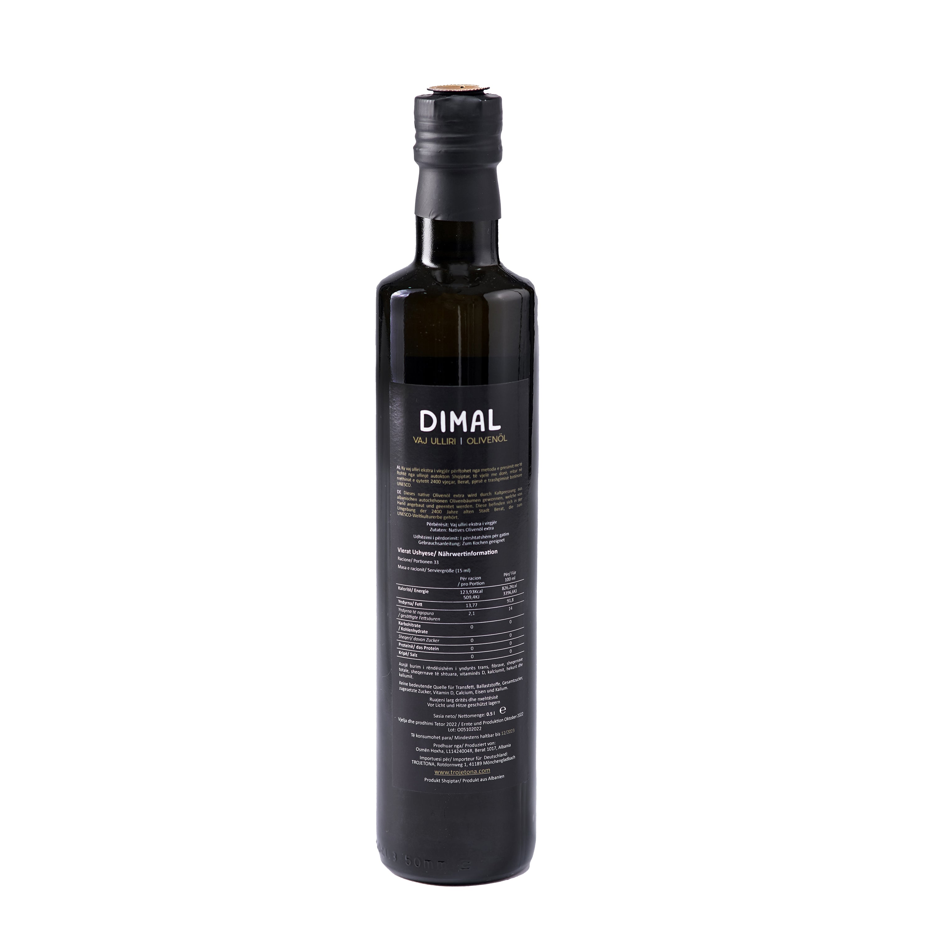 Dimal Natives Olivenöl Extra aus Albanien – 500 ml